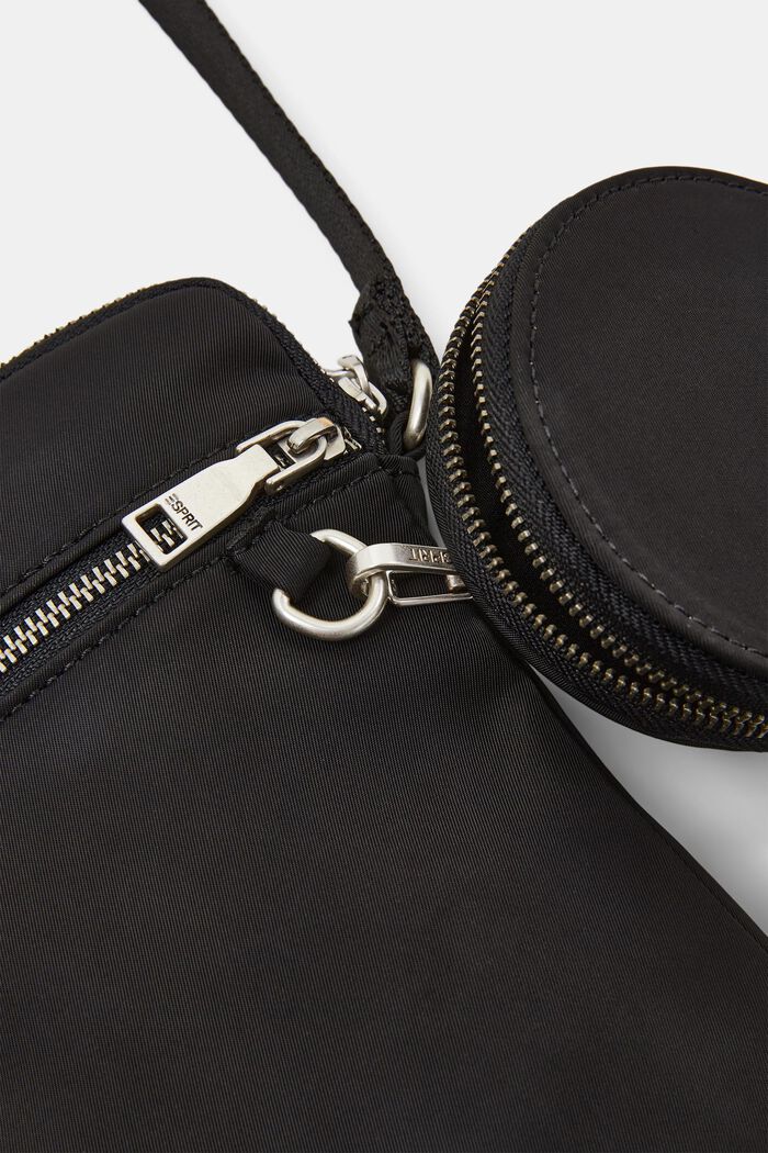 Nylon Multi-Pouch Phone Bag, BLACK, detail image number 1
