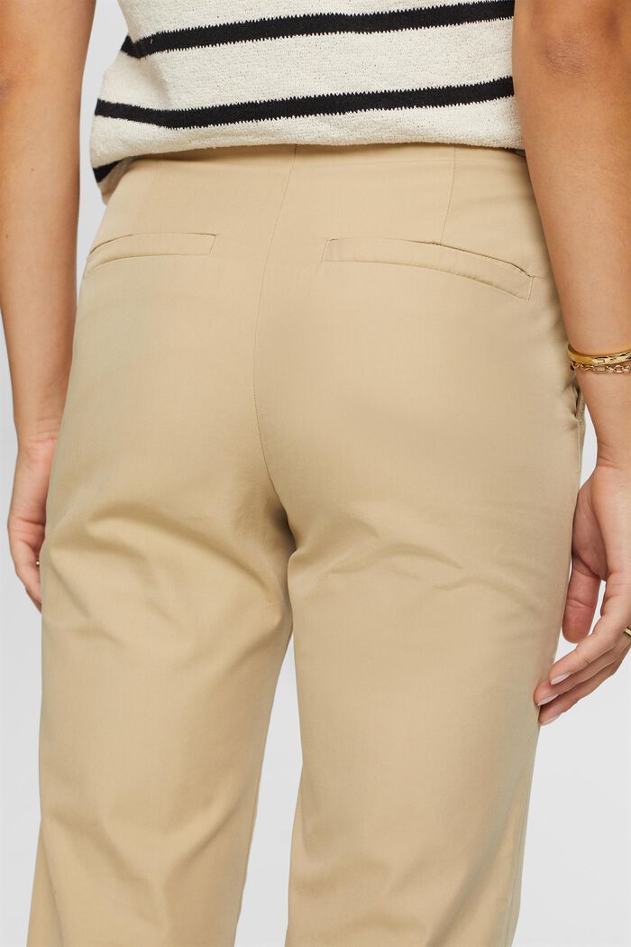 Cropped chino trousers, SAND, detail image number 4