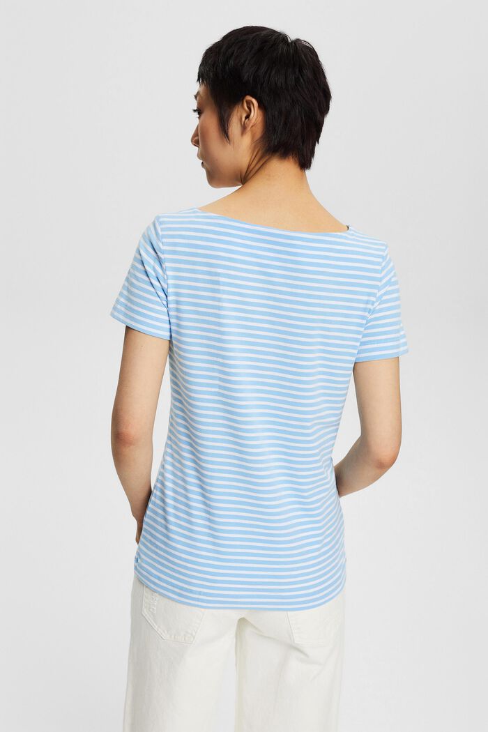 striped T-shirt, LIGHT TURQUOISE, detail image number 3