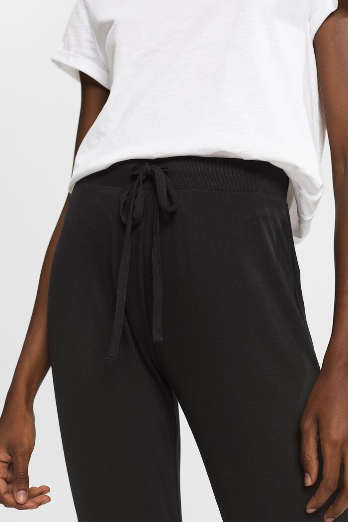 Pyjama bottoms in LENZING™ ECOVERO™, BLACK, detail image number 2