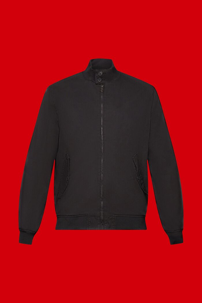 Bomber jacket with stand-up collar, BLACK, detail image number 5
