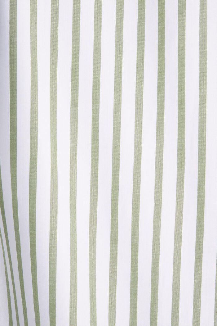 Striped Cotton-Poplin Shirt, LIGHT KHAKI, detail image number 4