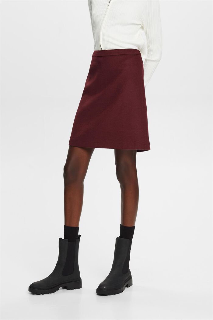 Mini Skirt, AUBERGINE, detail image number 0