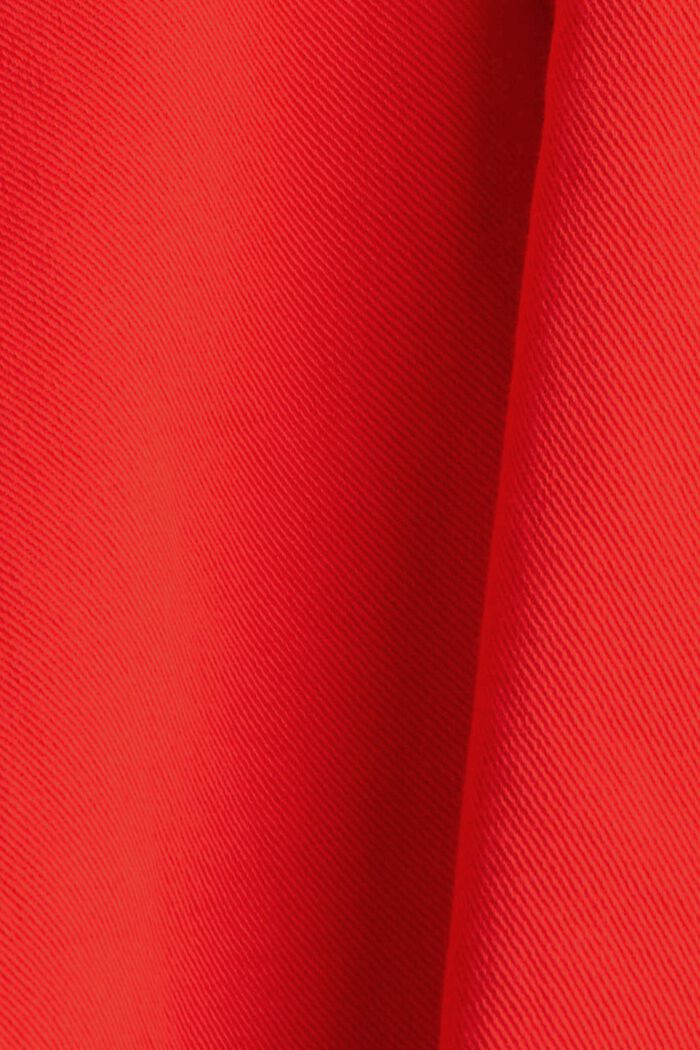 Stretch trousers with zip detail, ORANGE RED, detail image number 1