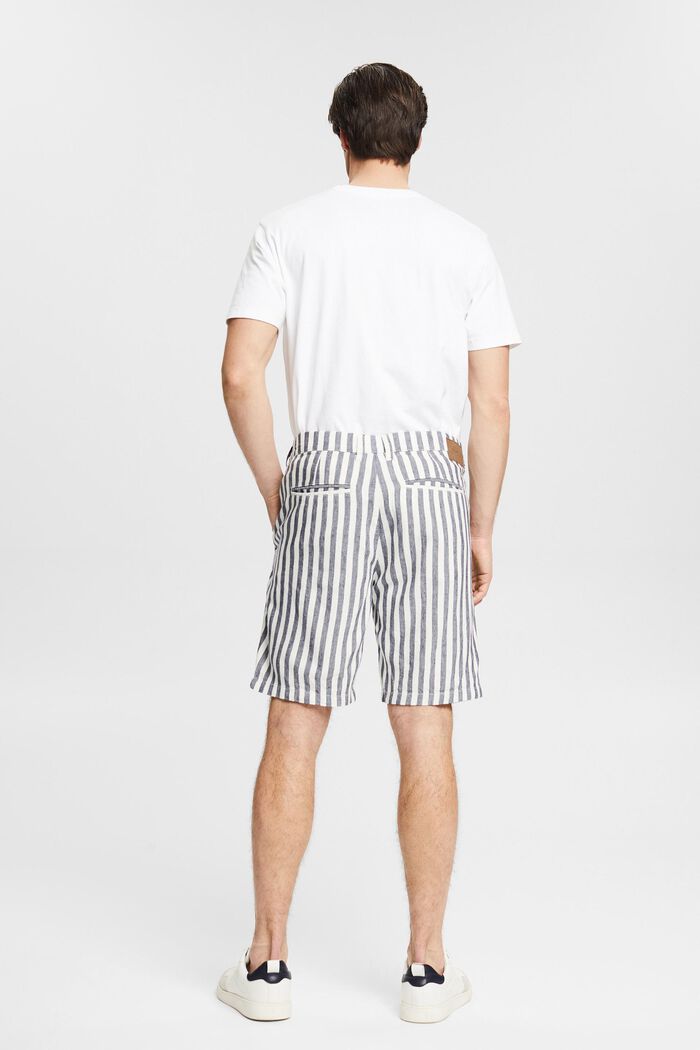Lined blend: striped shorts, OFF WHITE, detail image number 3