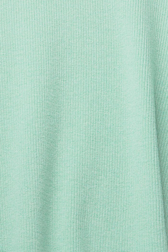 Crewneck jumper, 100% cotton, PASTEL GREEN, detail image number 1