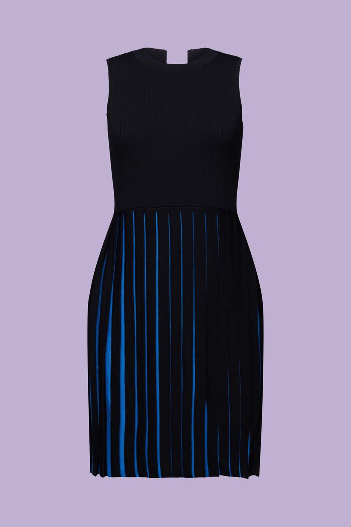 Knitted Mini Dress, BLACK, detail image number 6