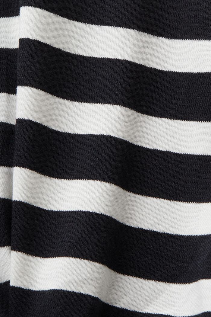 Striped Twisted T-Shirt, BLACK, detail image number 4