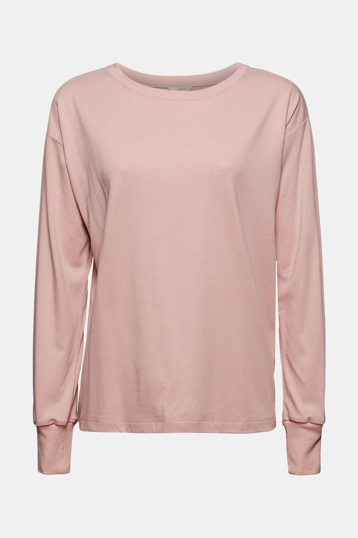 Jersey sweatshirt containing TENCEL™, OLD PINK, overview