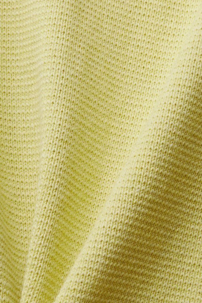 Sleeveless jumper with a breast pocket, YELLOW, detail image number 4