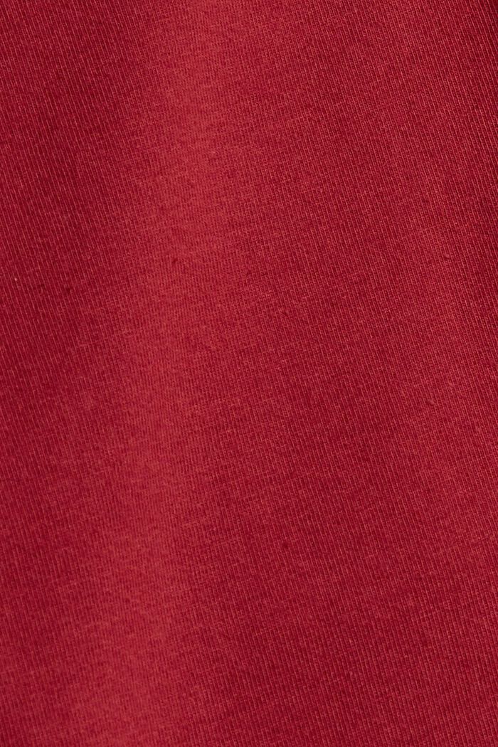 Cotton jersey nightshirt, CHERRY RED, detail image number 4