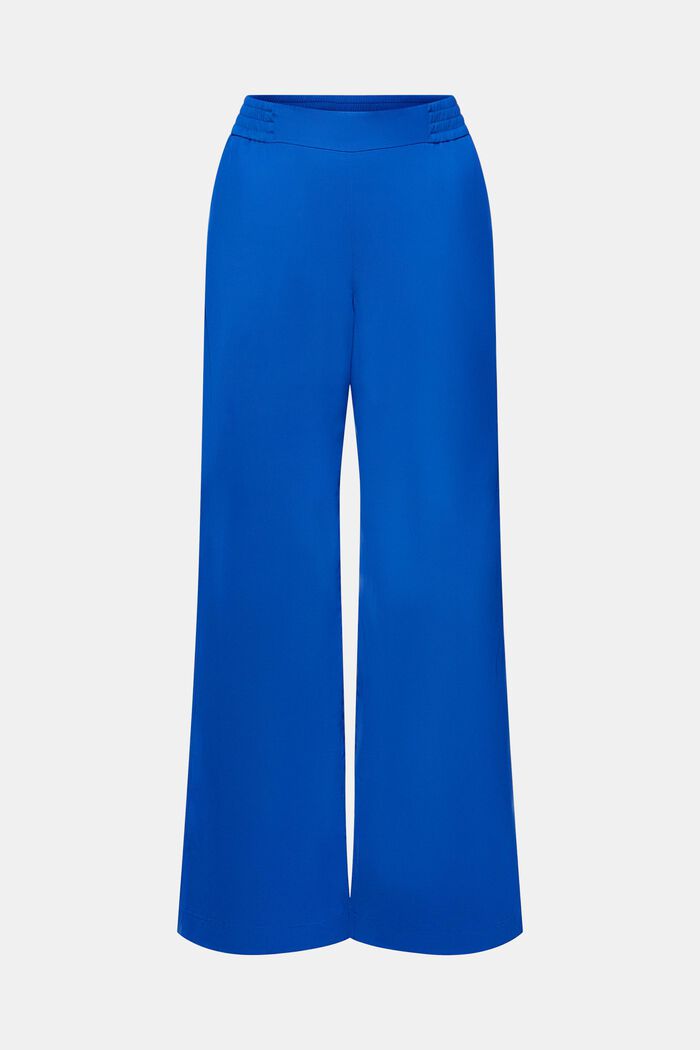 Twill Wide Pull-On Pants, BRIGHT BLUE, detail image number 7