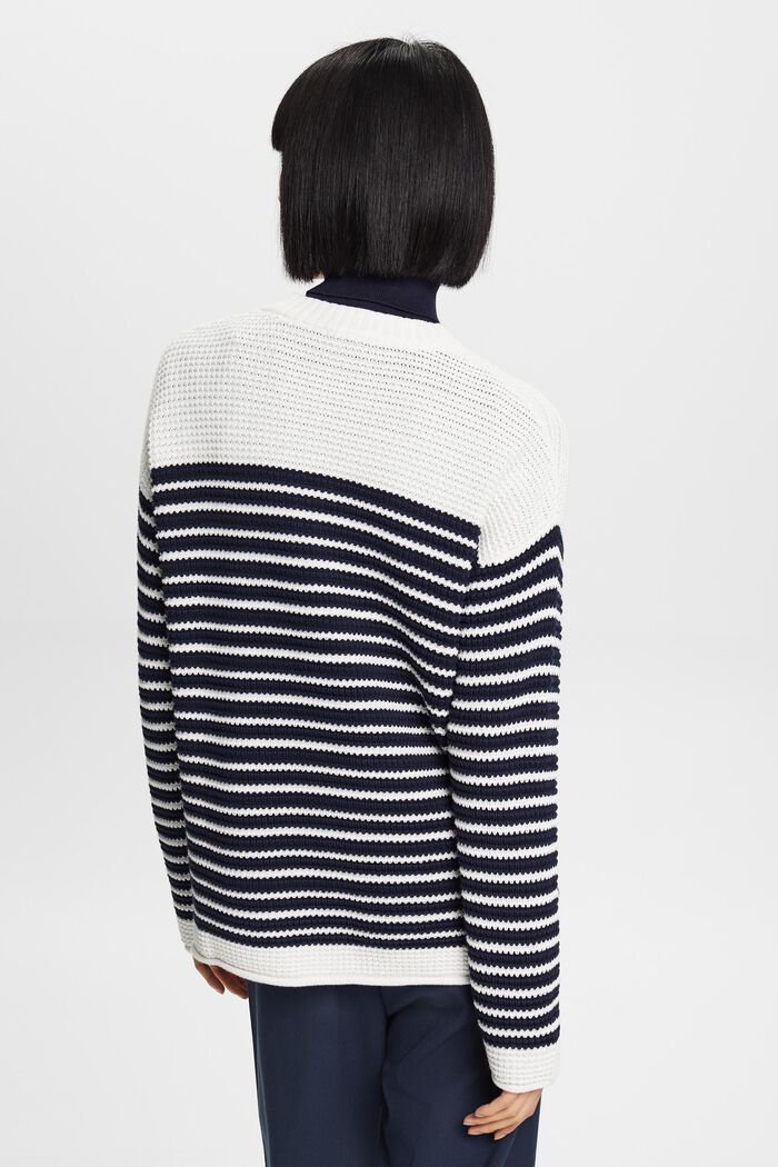 Textured Knit Sweater, OFF WHITE, detail image number 4