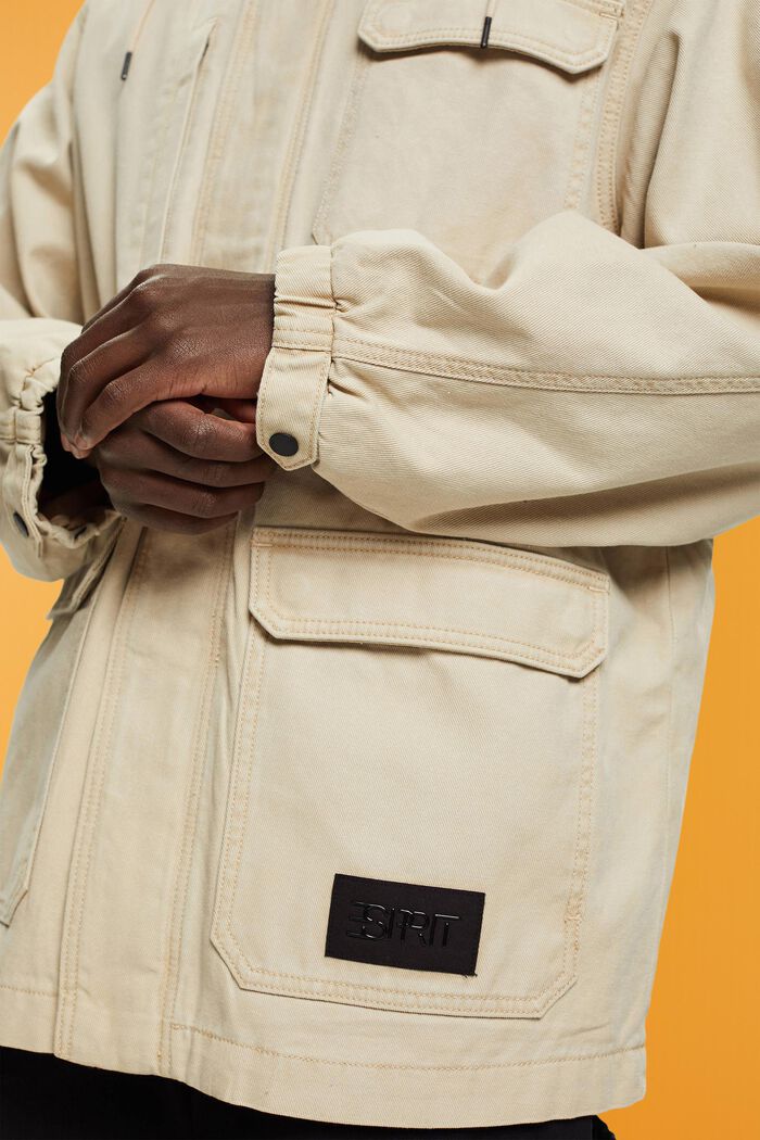 Heavy cotton field jacket, SAND, detail image number 2
