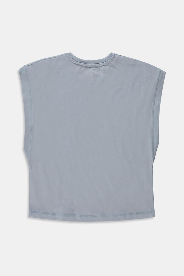 Boxy T-shirt made of 100% cotton, PASTEL BLUE, detail image number 1