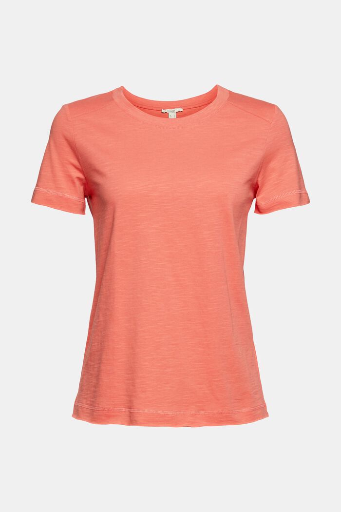 T-shirt made of 100% organic cotton, CORAL, detail image number 2