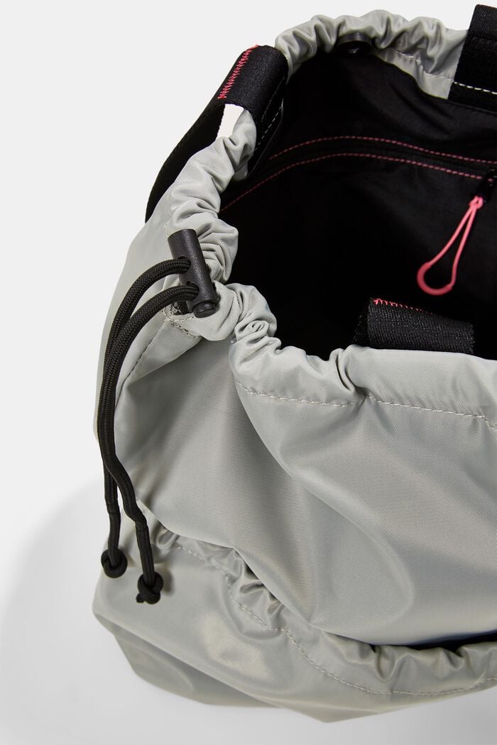Sports bag with drawstring ties, DUSTY GREEN, detail image number 4