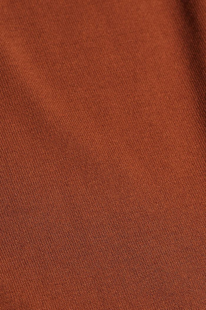 Knit dress with LENZING™ ECOVERO™, TOFFEE, detail image number 4