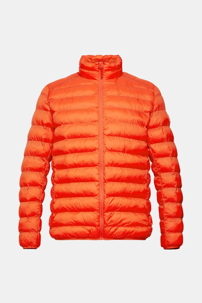 Quilted jacket with high neck, RED, detail image number 2