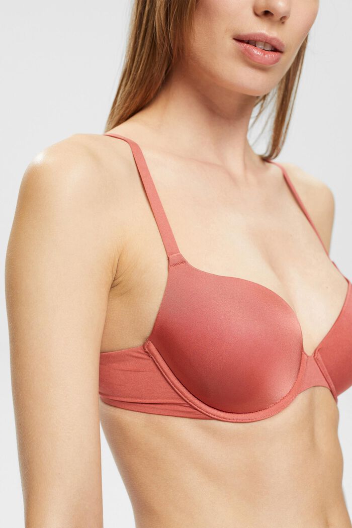 Padded underwire bra, TERRACOTTA, detail image number 0