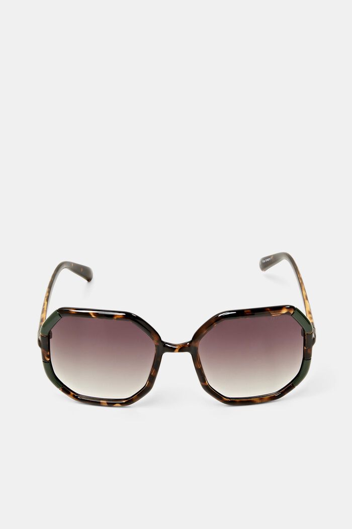 Transparent Frame Sunglasses, HAVANNA, detail image number 2