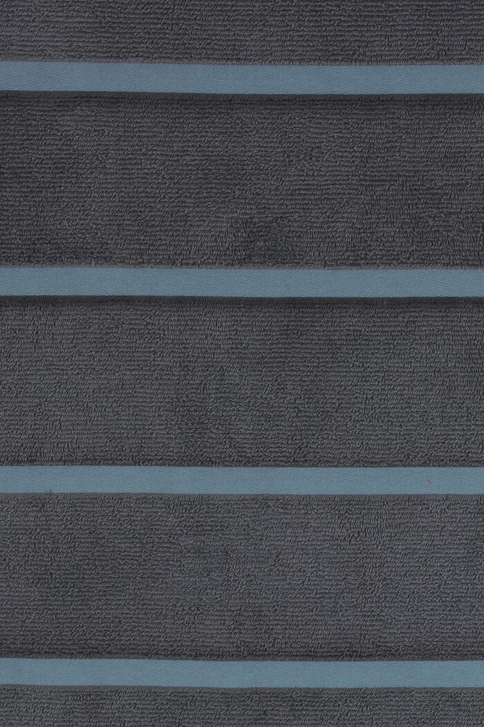 Relax sauna towel with stripes, ANTHRACITE, detail image number 1