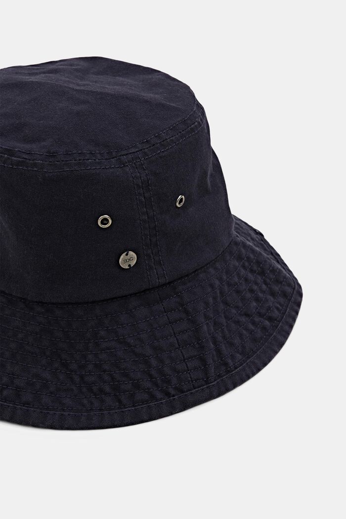 Bucket hat with a drawstring, NAVY, detail image number 1