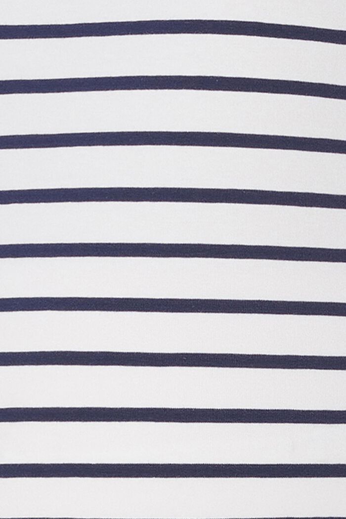 MATERNITY Organic Cotton-Blend Striped T-Shirt, DARK NAVY, detail image number 4