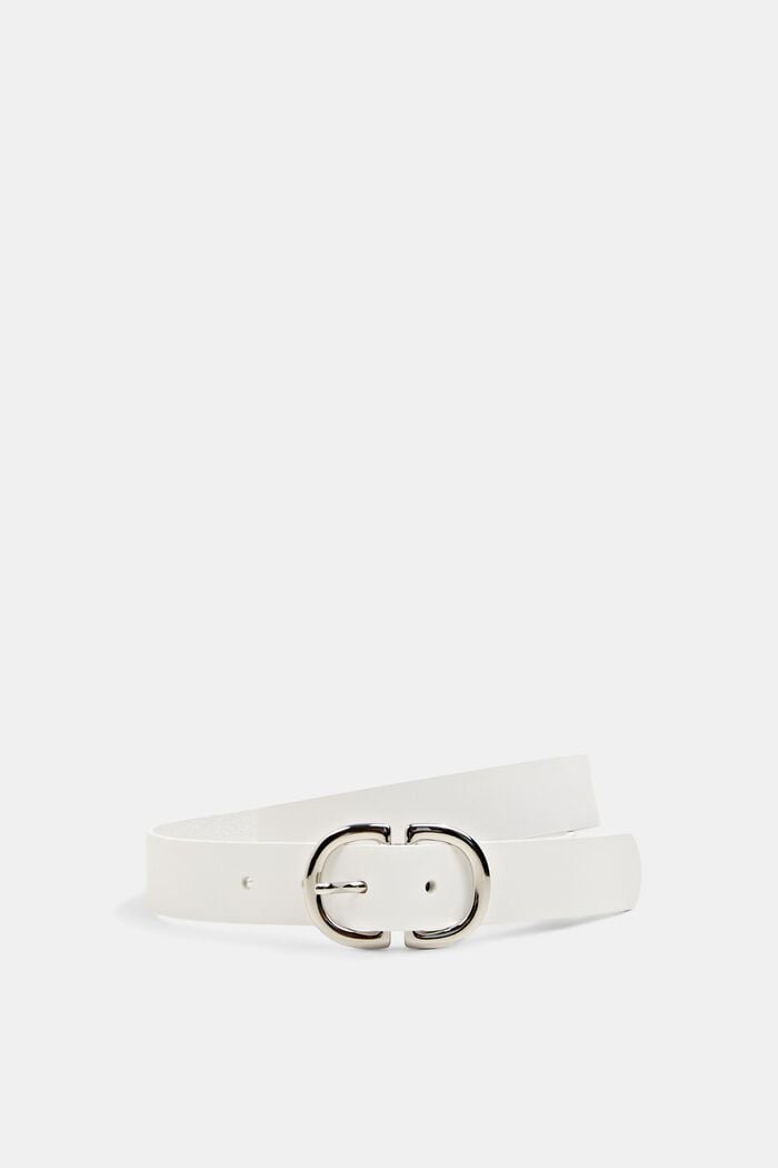 Leather belt, OFF WHITE, overview
