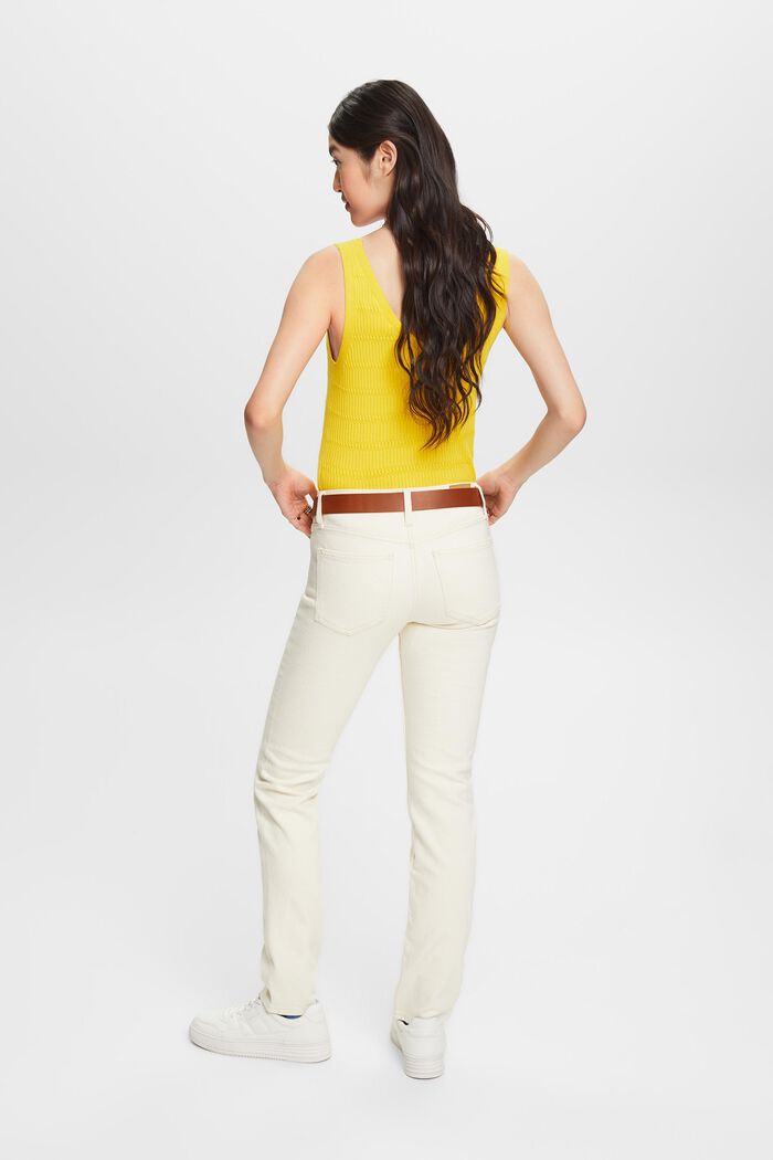 Mid-Rise Straight Jeans, OFF WHITE, detail image number 2