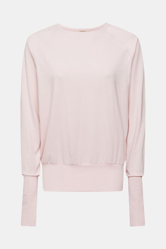 Long sleeve top with thumb holes, LIGHT PINK, detail image number 1