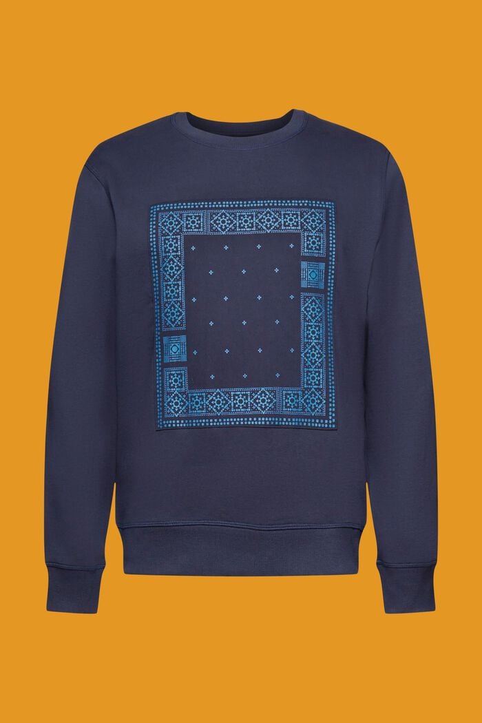 Sweatshirt with front print, NAVY, detail image number 6