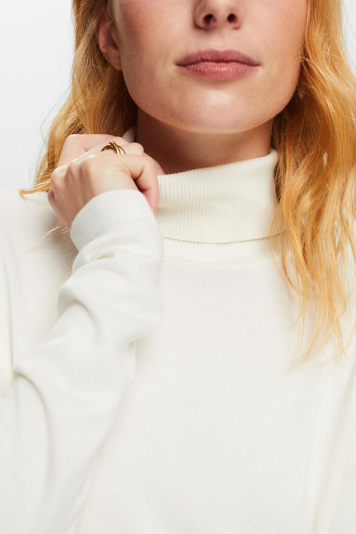 Long-Sleeve Turtleneck Sweater, OFF WHITE, detail image number 2