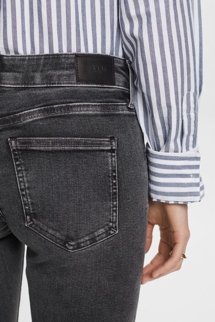 Slim Mid-Rise Jeans, BLACK DARK WASHED, detail image number 4