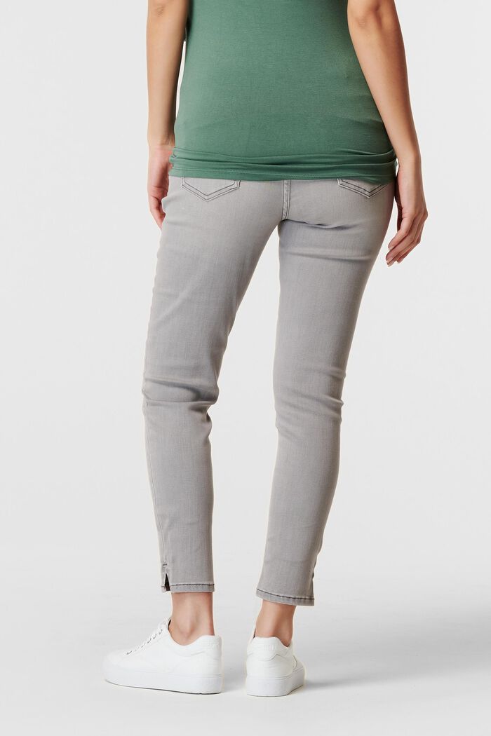 Recycled: jeans with an over-bump waistband, GREY DENIM, detail image number 1