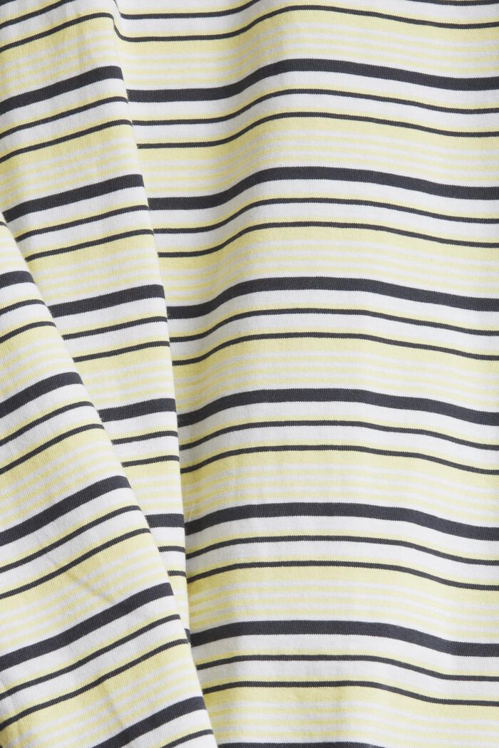 striped T-shirt, YELLOW, detail image number 4