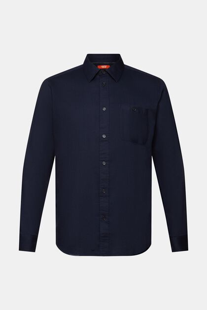 Textured slim fit shirt, 100% cotton