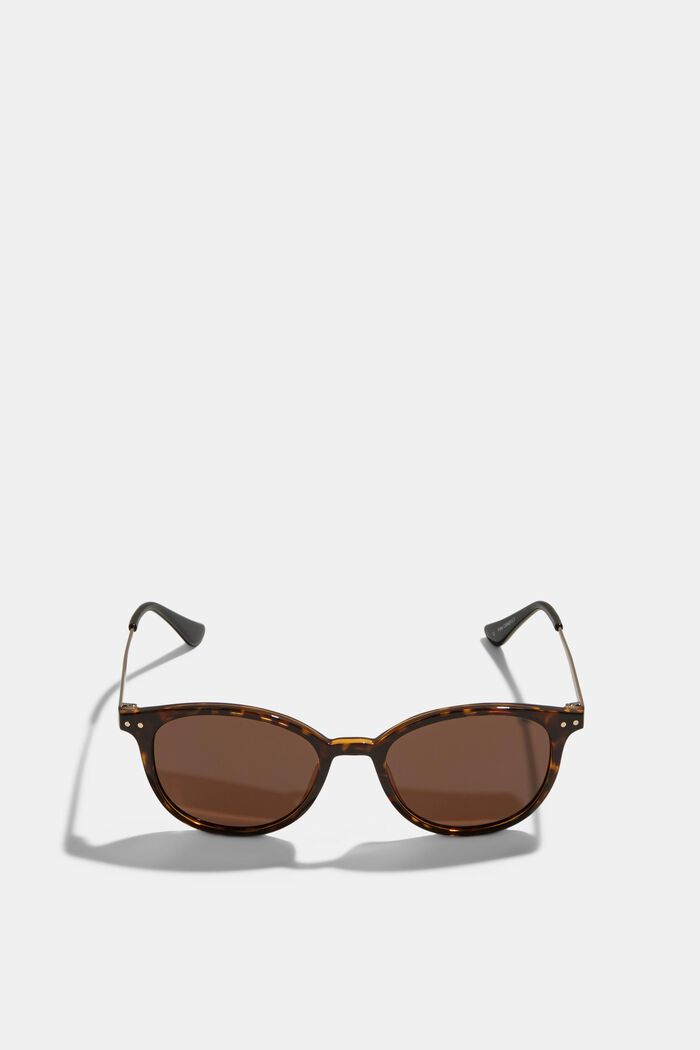 Round sunglasses with metal temples, HAVANNA, detail image number 0