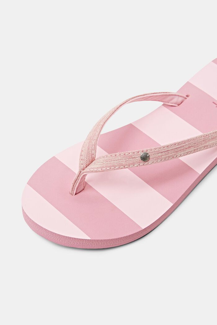 Slip Slops with textile straps, PINK FUCHSIA, detail image number 3