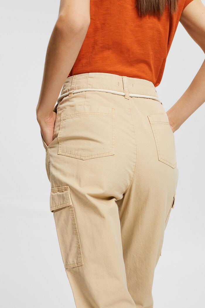 Cargo trousers with a cord, SAND, detail image number 5