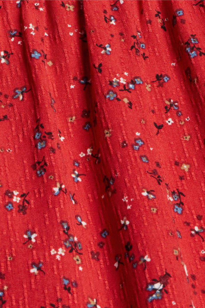 Mille-fleurs blouse made of LENZING™ ECOVERO™, RED, detail image number 4