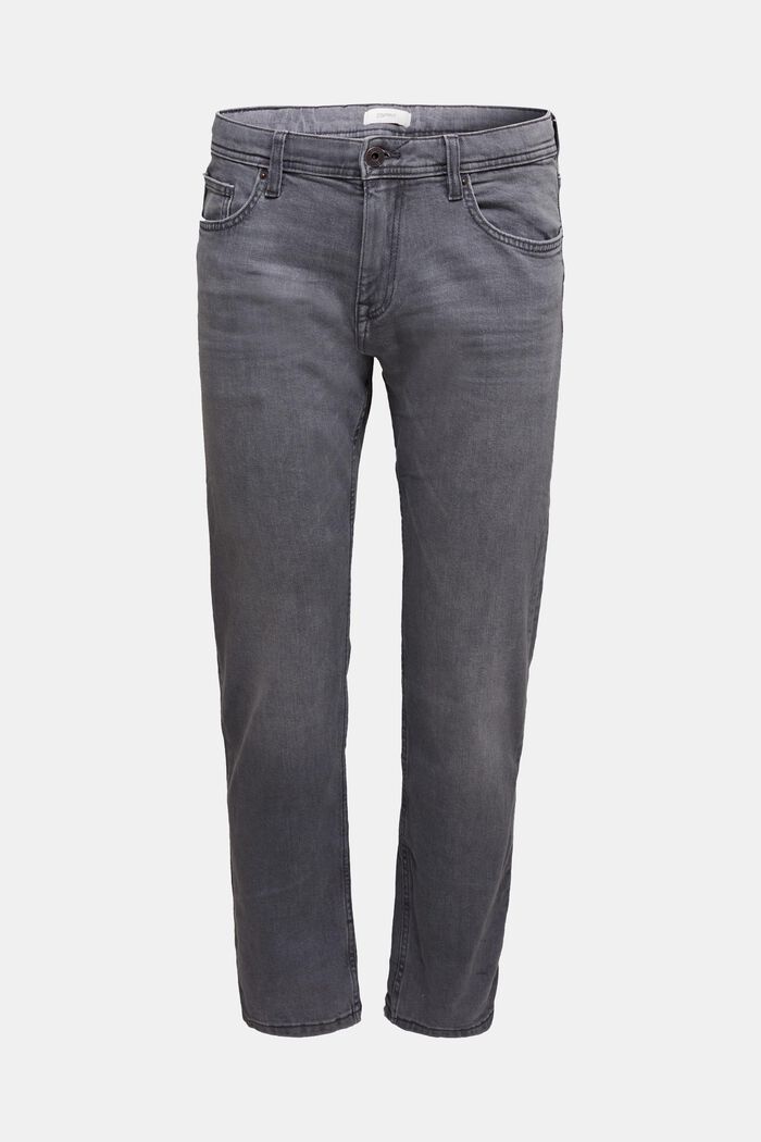 Stretch jeans in organic cotton, GREY MEDIUM WASHED, detail image number 0