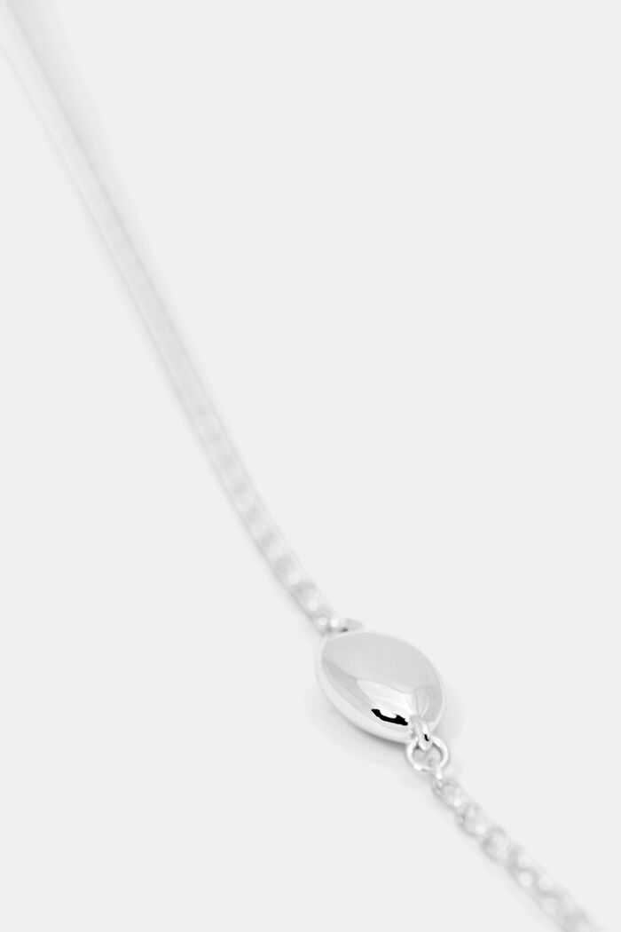 Necklace with fixed pendants, sterling silver, SILVER, detail image number 1