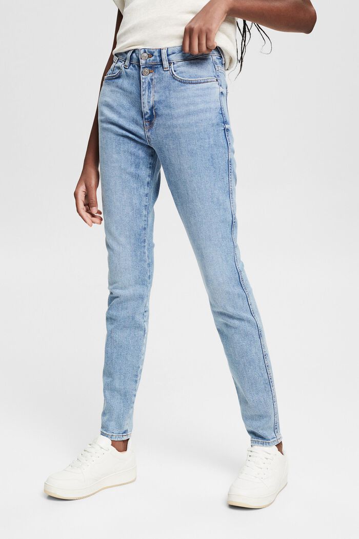 Jeans with a double button, organic cotton