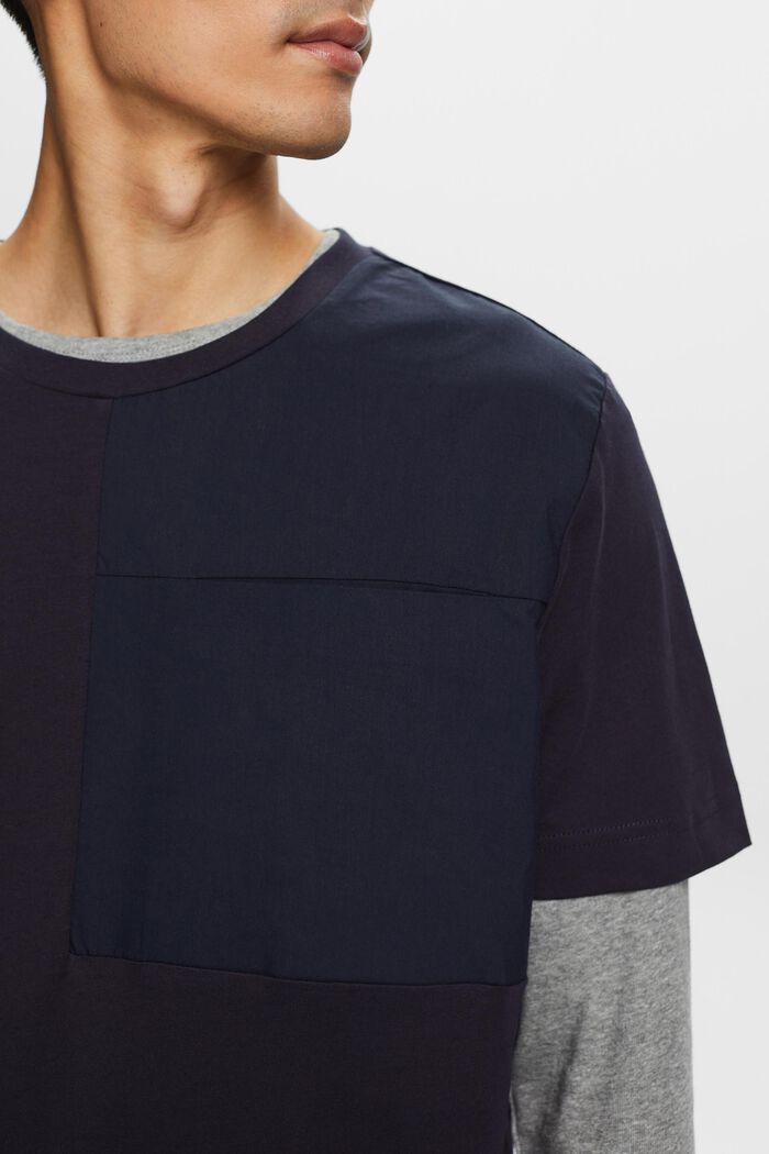 Jersey T-Shirt With Chest Pocket, NAVY, detail image number 2