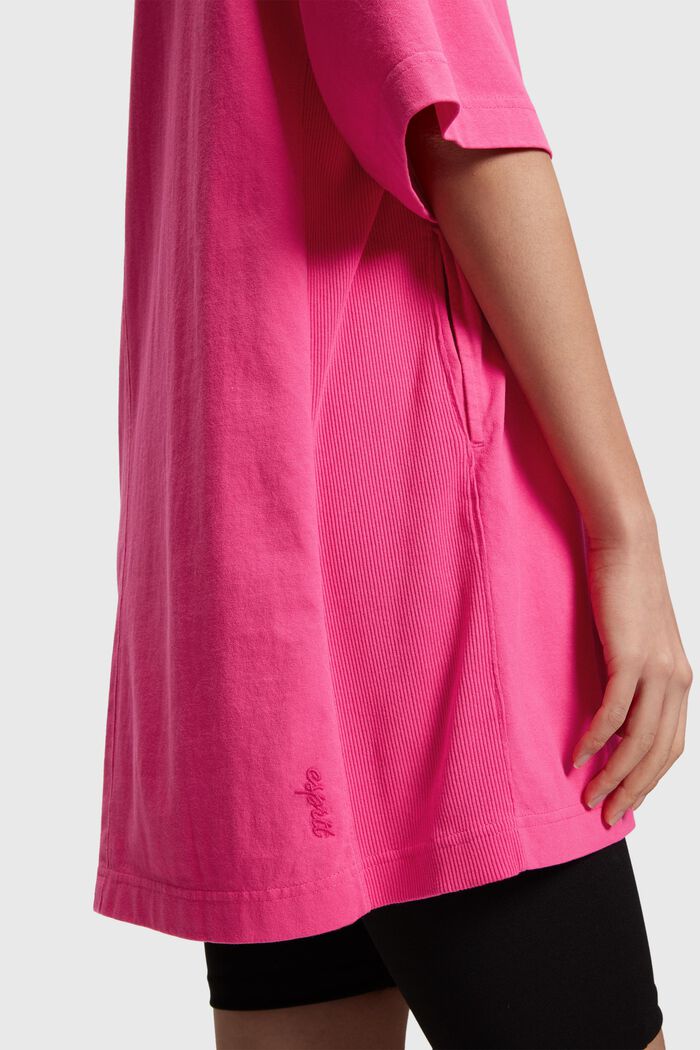 Color Dolphin Relaxed Fit T-shirt Dress, PINK, detail image number 3