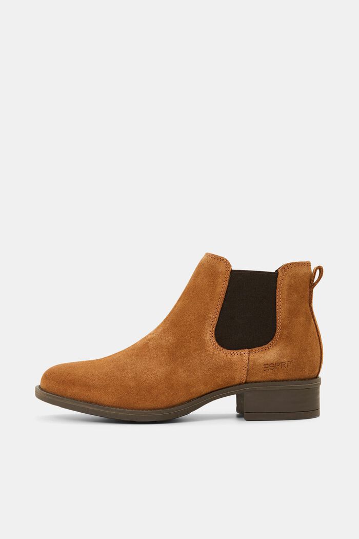 Suede Chelsea boots, CARAMEL, detail image number 0