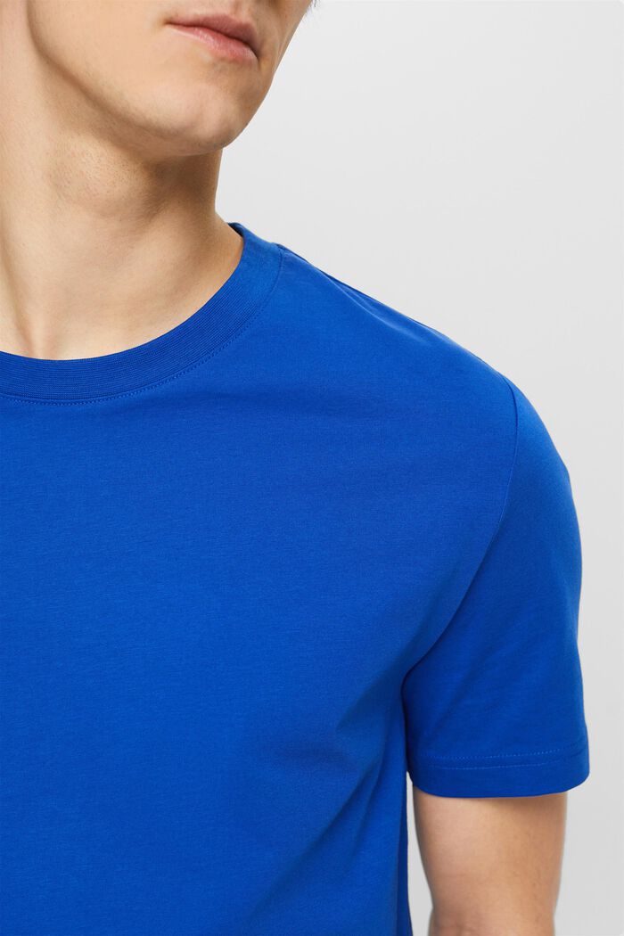 Crewneck Jersey T-Shirt, BRIGHT BLUE, detail image number 2