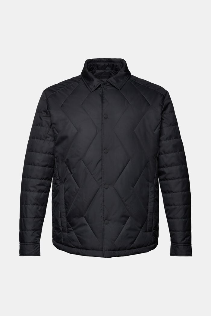 Recycled: quilted lightweight jacket, BLACK, detail image number 5