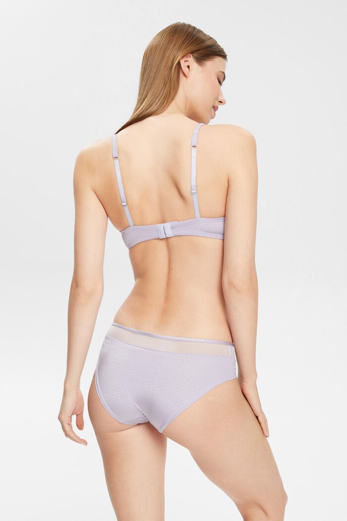 Padded, non-wired bra with polka dot pattern, LAVENDER, detail image number 1